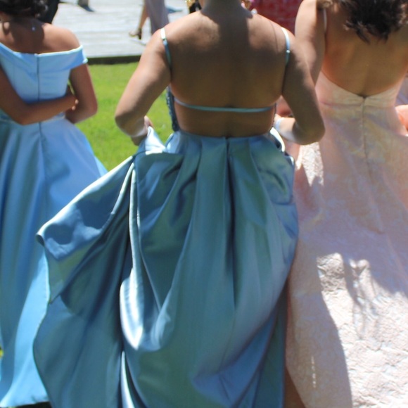 beaded prom dress WORN ONCE - Picture 2 of 4